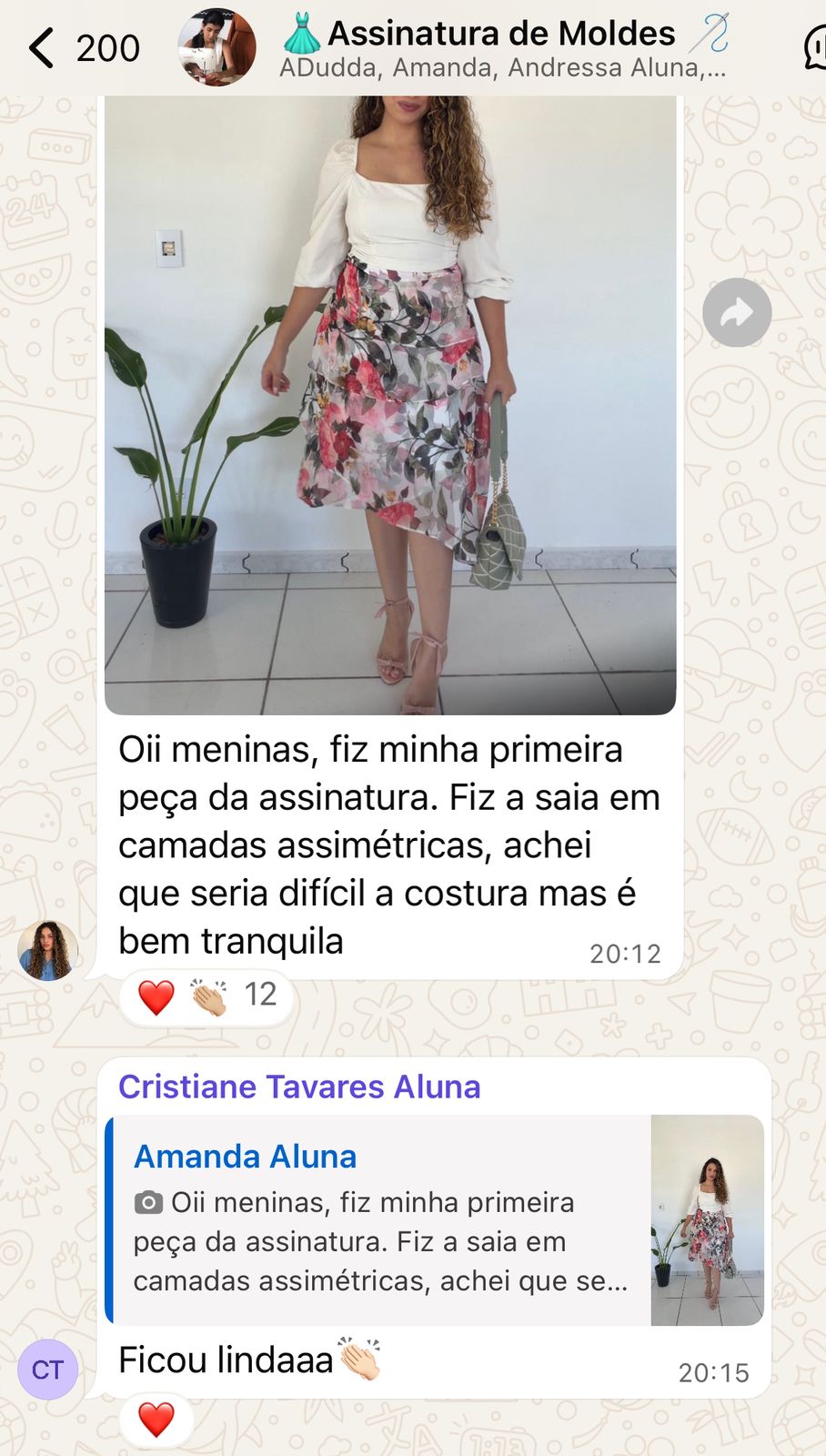 Depoimento - Saia Lápis Festa