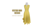 Molde de vestido midi